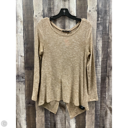 Top Long Sleeve By Doe & Rae In Brown, Size: S