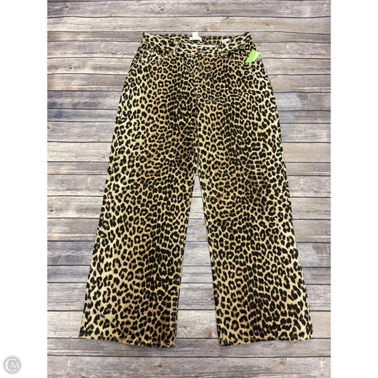 Jeans Wide Leg By H&m In Animal Print, Size: 12