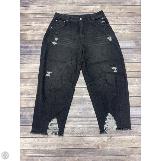 Jeans Wide Leg By Cmf In Black, Size: 12