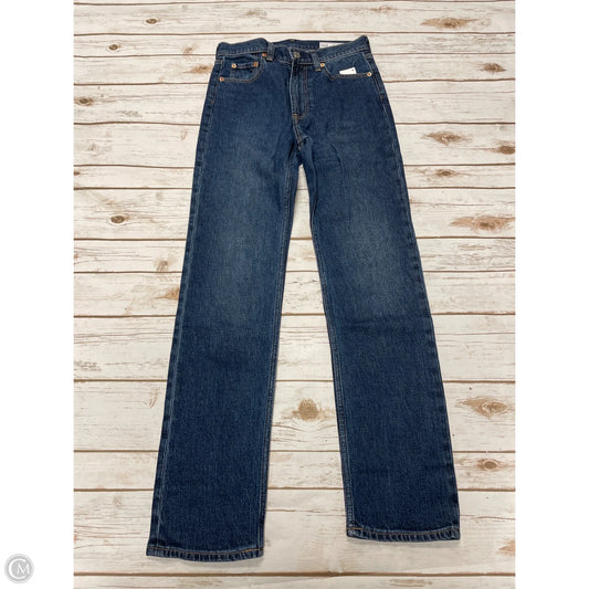 Jeans Straight By Gap In Blue Denim, Size: 2