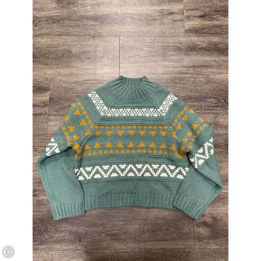 Sweater By Universal Thread In Green & Tan, Size: S
