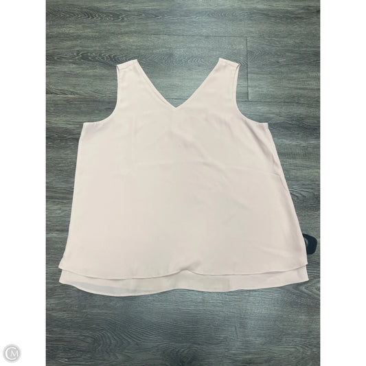 Top Sleeveless By Ann Taylor In Pink, Size: M