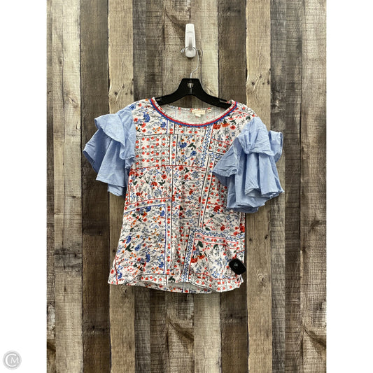 Top Short Sleeve By Cme In Floral Print, Size: Xs
