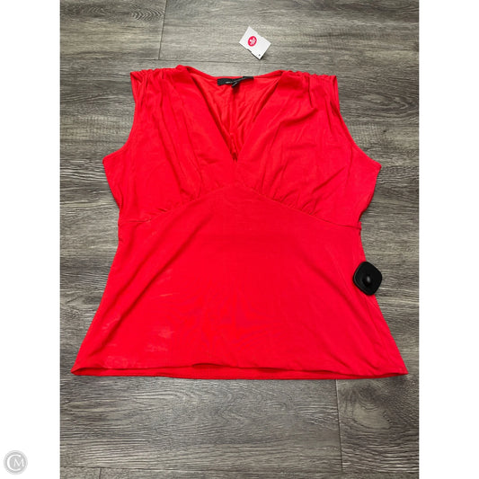 Top Sleeveless By White House Black Market In Red, Size: M