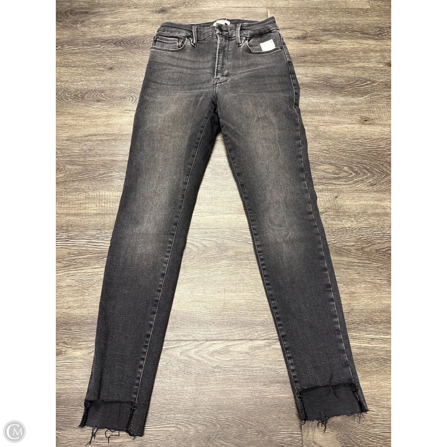 Jeans Skinny By Good American In Black Denim, Size: 6