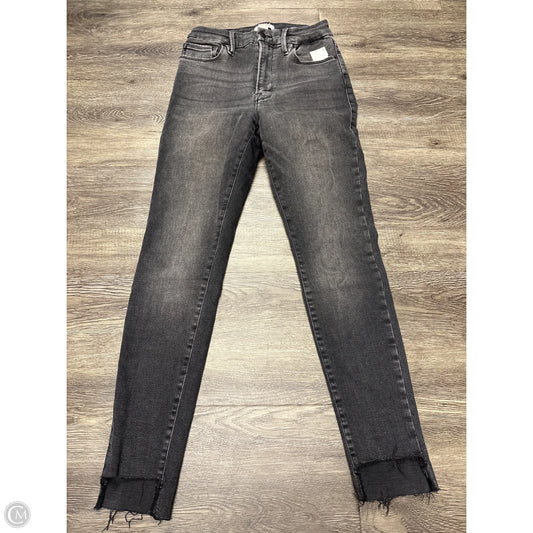 Jeans Skinny By Good American In Black Denim, Size: 6