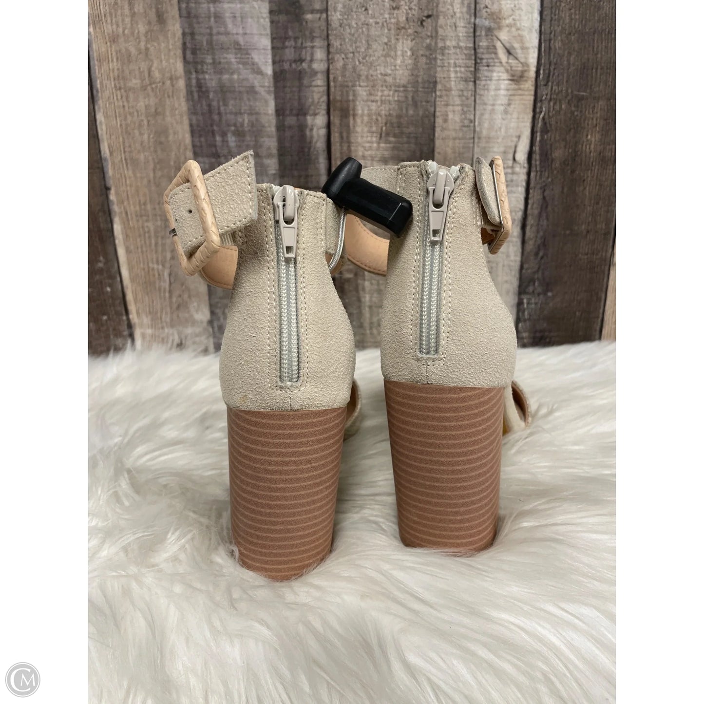 Shoes Heels Block By Vici In Tan, Size: 6.5
