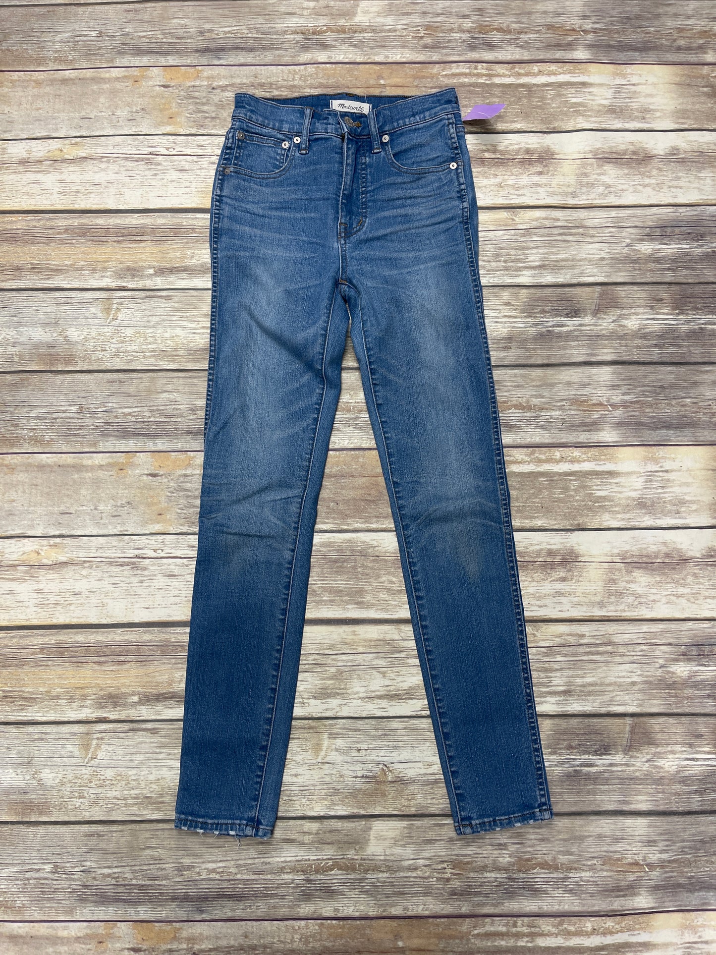 Jeans Skinny By Madewell In Blue Denim, Size: 00