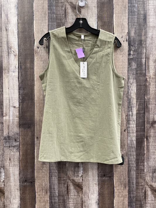 Green Top Sleeveless Cmf, Size M