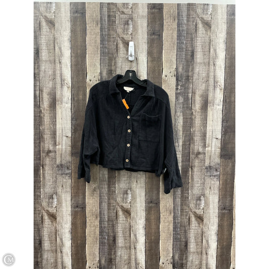 Top Long Sleeve By Listicle In Black, Size: L