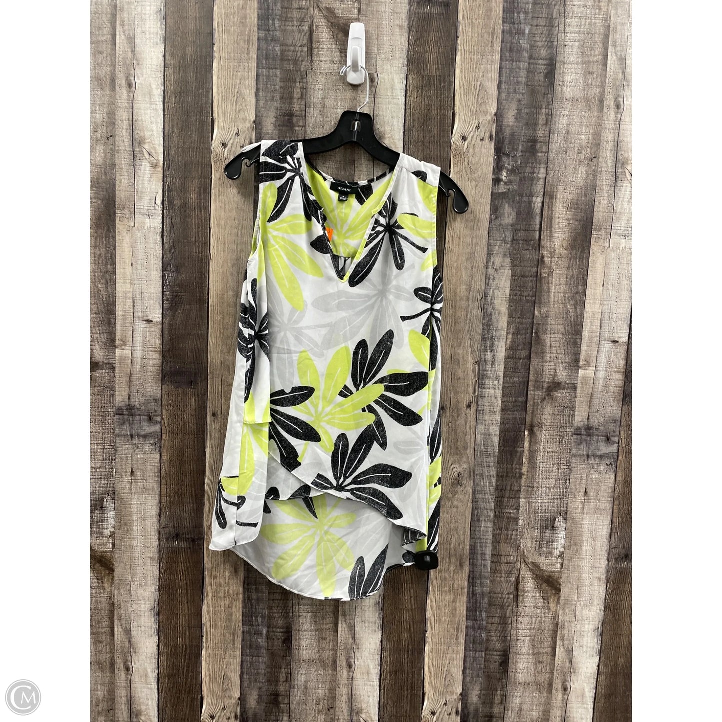 Top Sleeveless By Alfani In Floral Print, Size: M