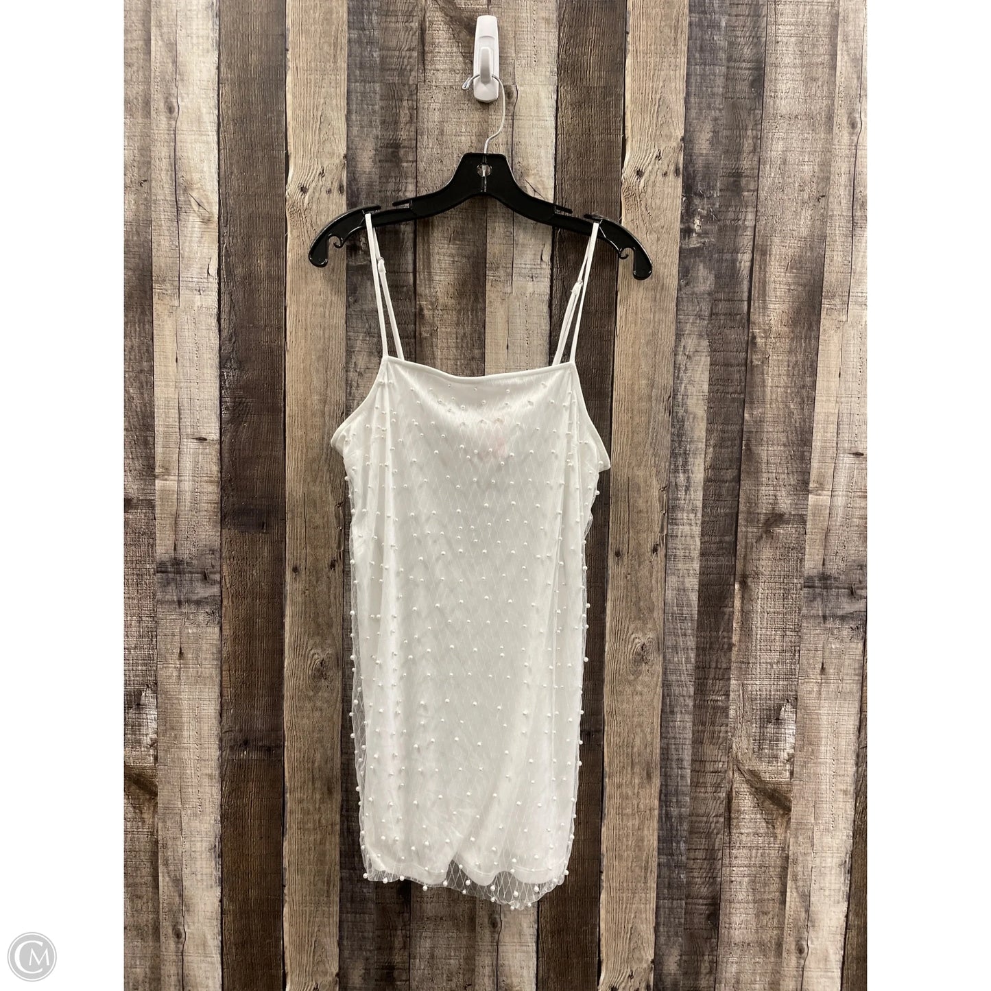 Top Sleeveless By Forever 21 In White, Size: L
