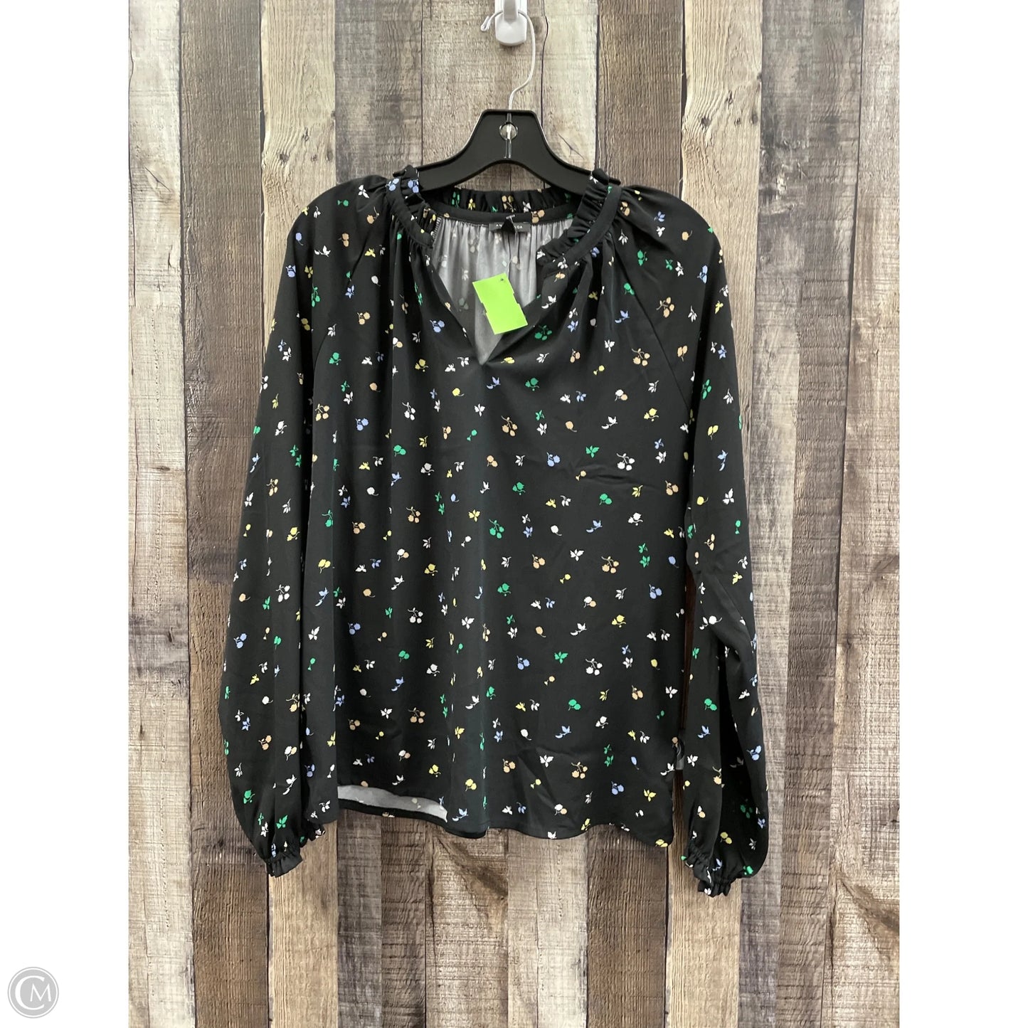 Top Long Sleeve By Ann Taylor In Floral Print, Size: M