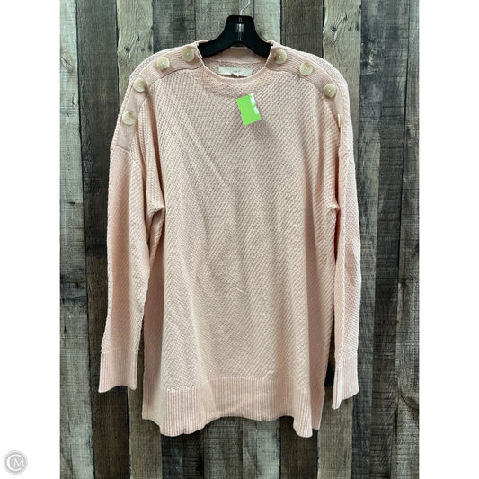 Sweater By Loft In Pink, Size: L
