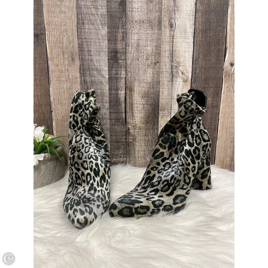 Boots Ankle Heels By Cmf In Snakeskin Print, Size: 8