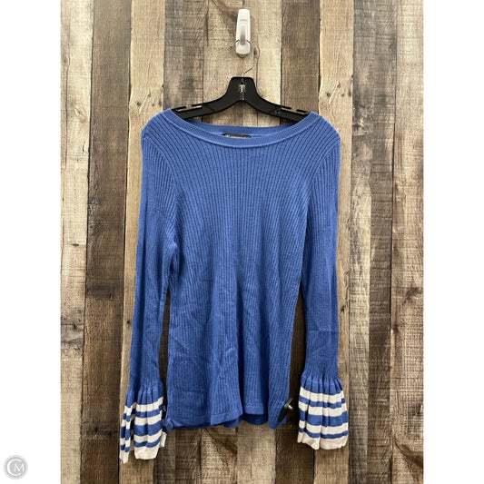 Top Long Sleeve Basic By Inc In Blue, Size: Xl