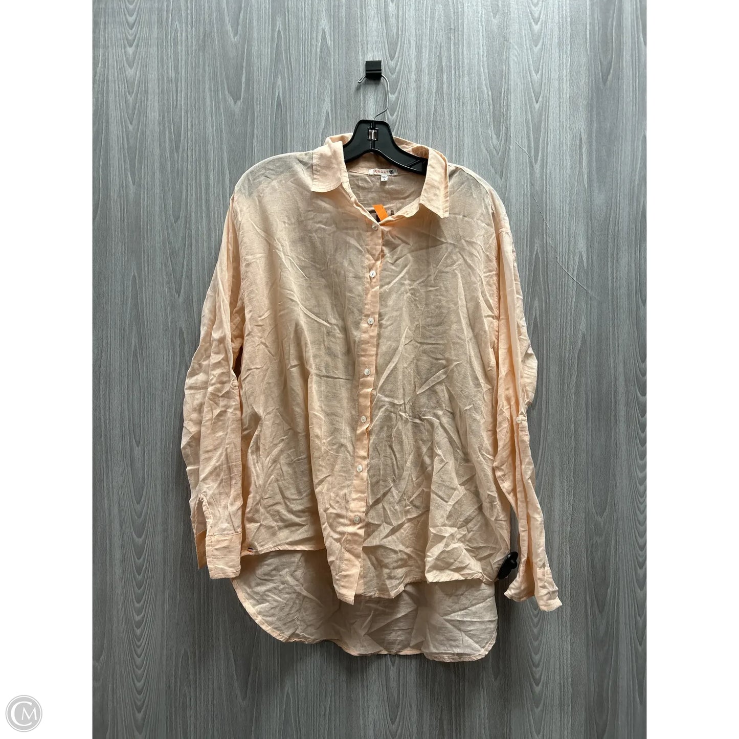 Cardigan By Sundry In Peach, Size: L