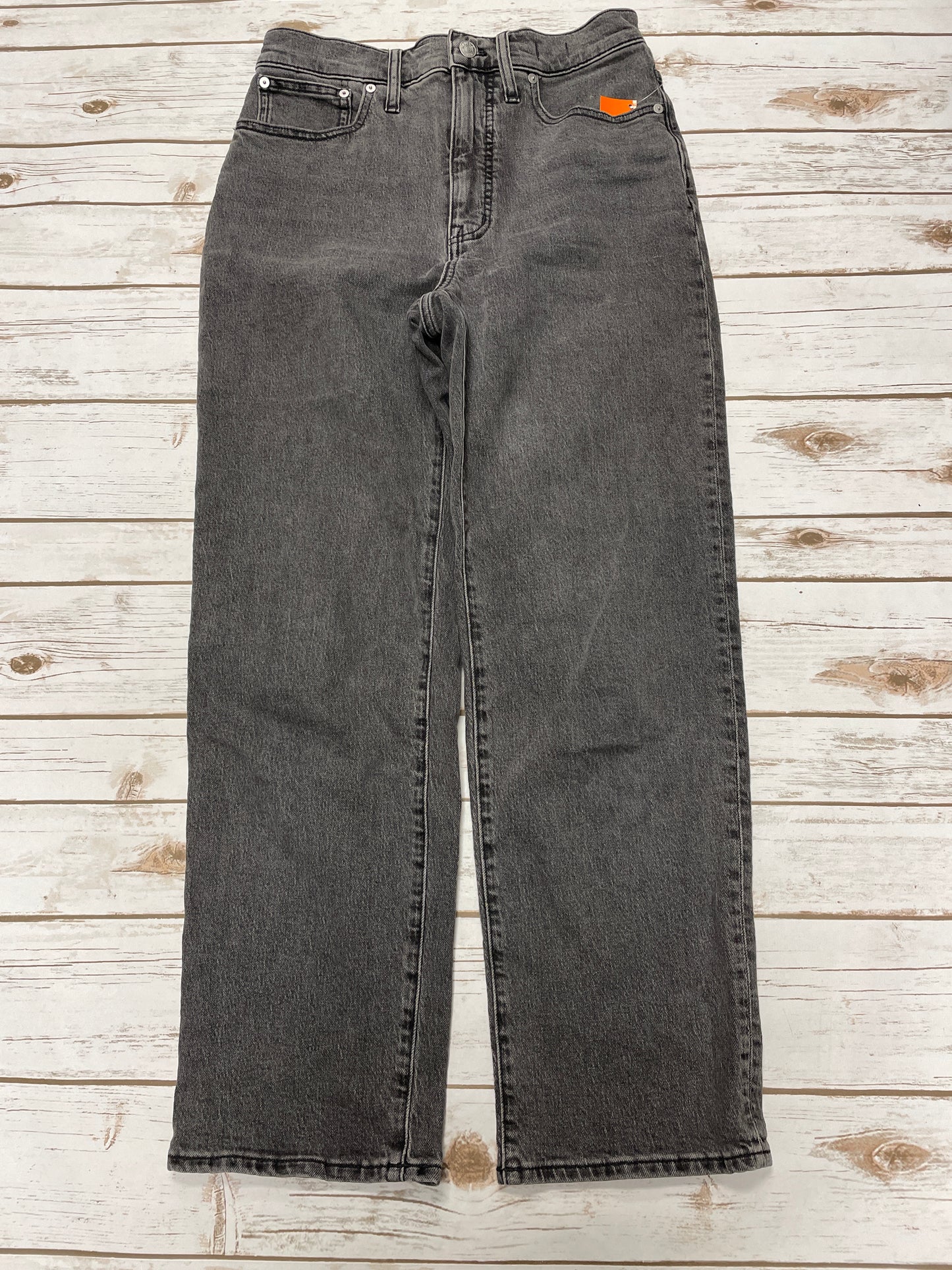 Jeans Straight By Madewell In Grey Denim, Size: 6