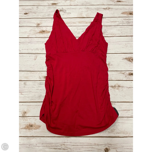 Top Sleeveless By Cabi In Red, Size: L
