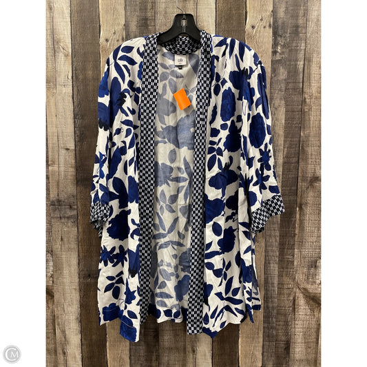 Cardigan By Cabi In Blue & White, Size: M