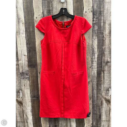 Dress Casual Midi By Tahari By Arthur Levine In Red, Size: S