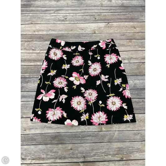 Skirt Midi By Rafaella In Black & Pink, Size: 6