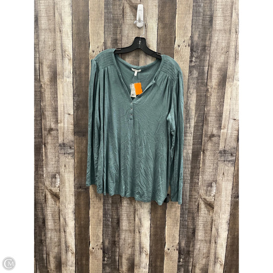 Top Long Sleeve Basic By Maurices In Blue, Size: Xl