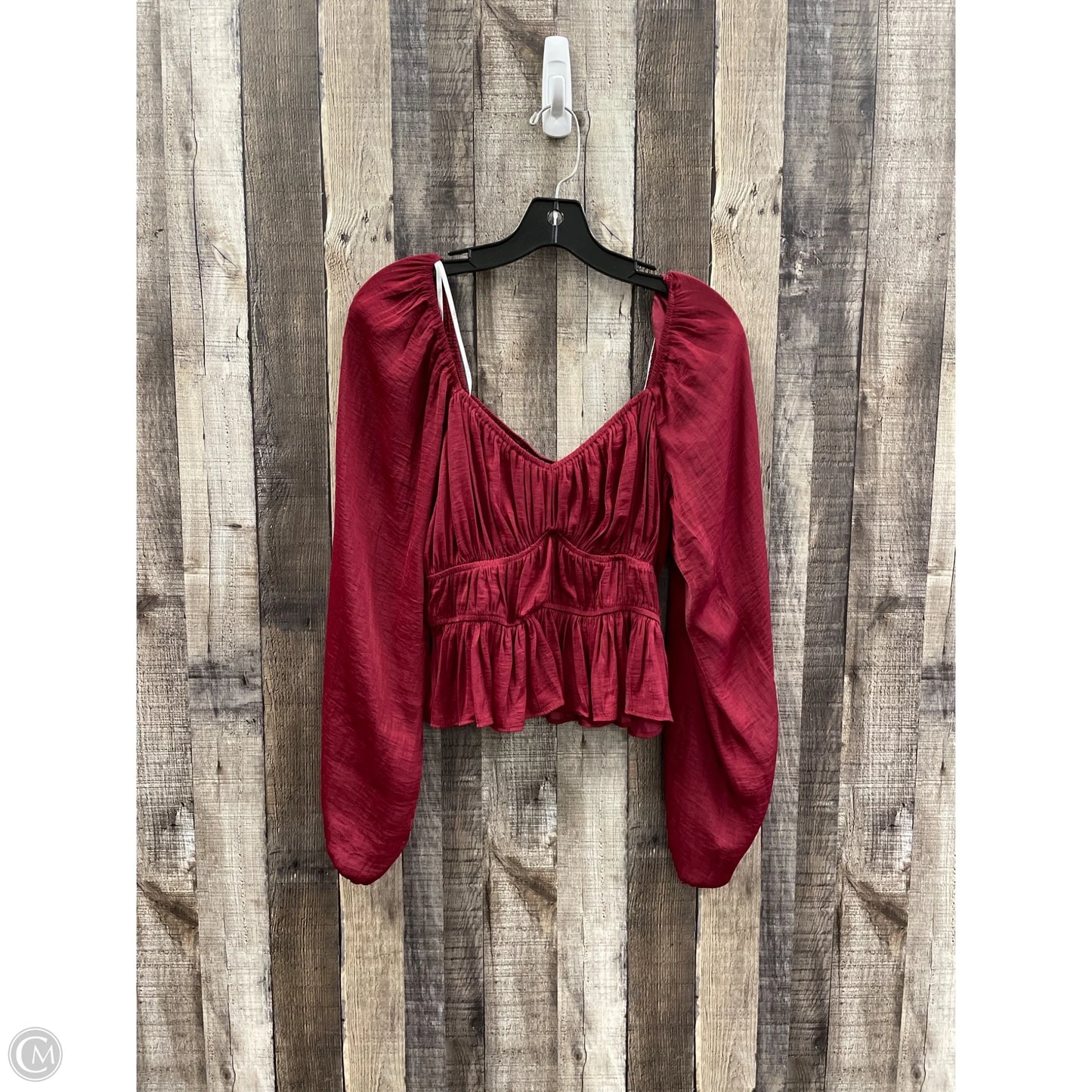 Top Long Sleeve Basic By Lulus In Red, Size: S