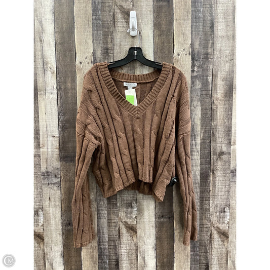 Sweater By Hyfve In Brown, Size: L