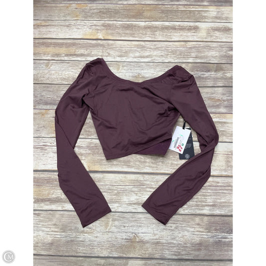 Athletic Top Long Sleeve Crewneck By Mpg In Purple, Size: S