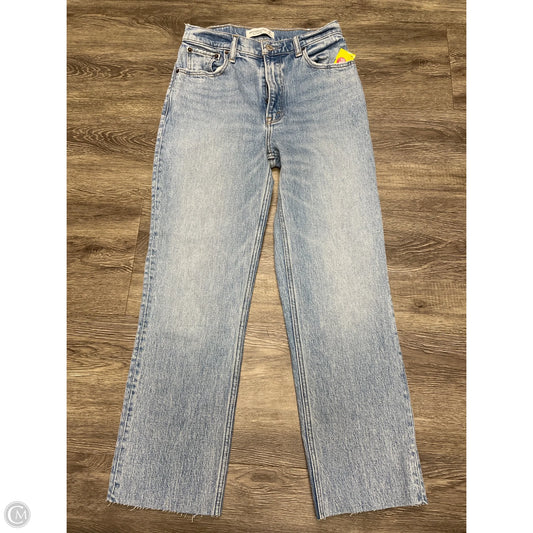 Jeans Straight By Abercrombie And Fitch In Blue Denim, Size: 2