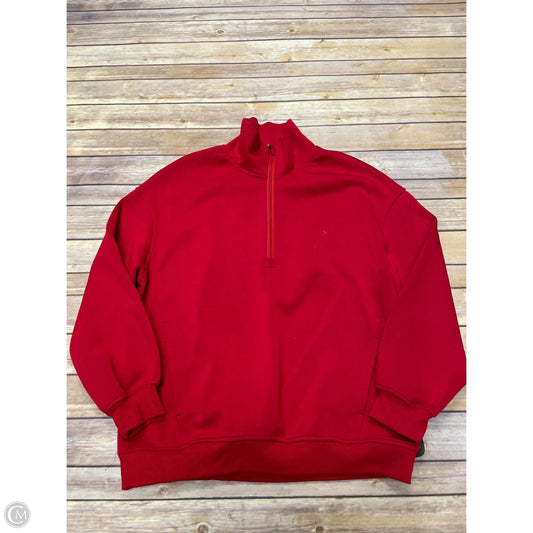 Sweatshirt Collar By Cme In Red, Size: M