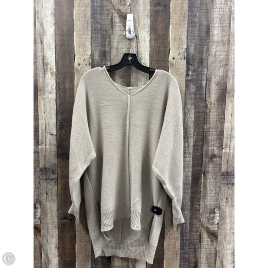 Sweater By Zenana In Tan, Size: Xl