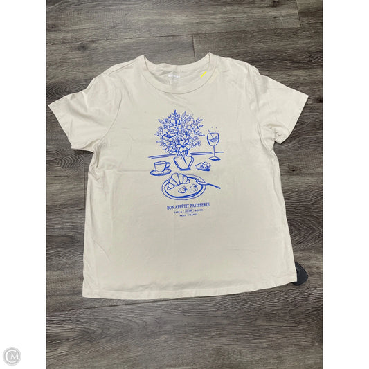 Top Short Sleeve By Old Navy In Beige, Size: M