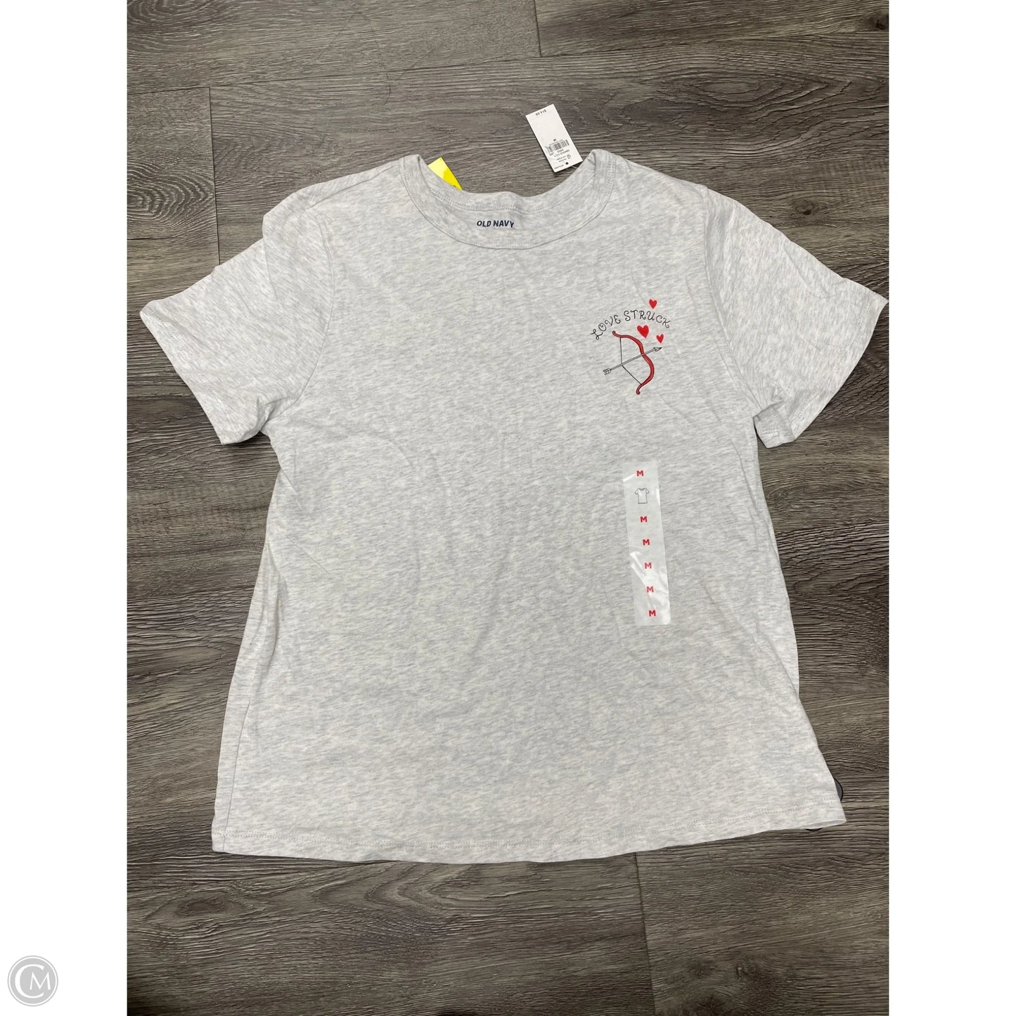 Top Short Sleeve By Old Navy In Grey, Size: M