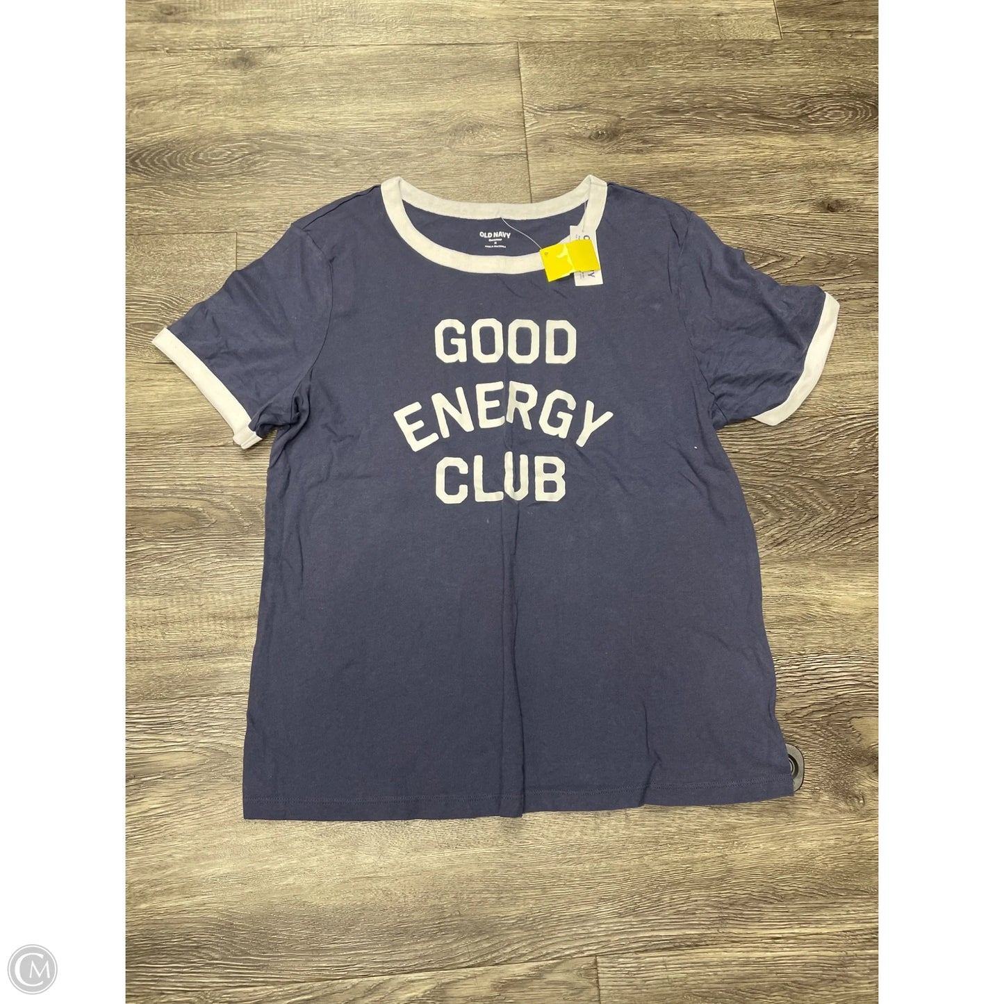 Top Short Sleeve By Old Navy In Navy, Size: M