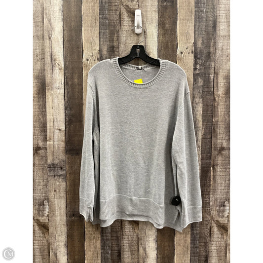 Sweater By Ella Moss In Grey, Size: Xxl