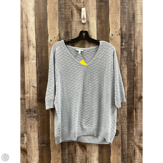 Sweater By Ella Moss In Blue, Size: Xxl