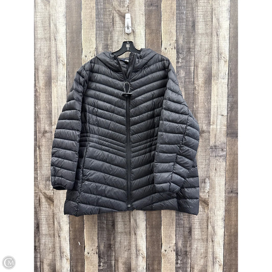 Jacket Puffer & Quilted By Lands End In Black, Size: 2x