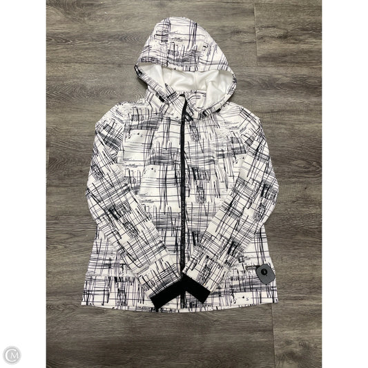 Athletic Jacket By Calvin Klein In White, Size: M
