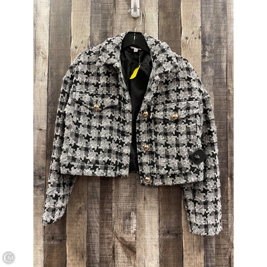 Jacket Shirt By Ophelia Roe In Black & White, Size: S