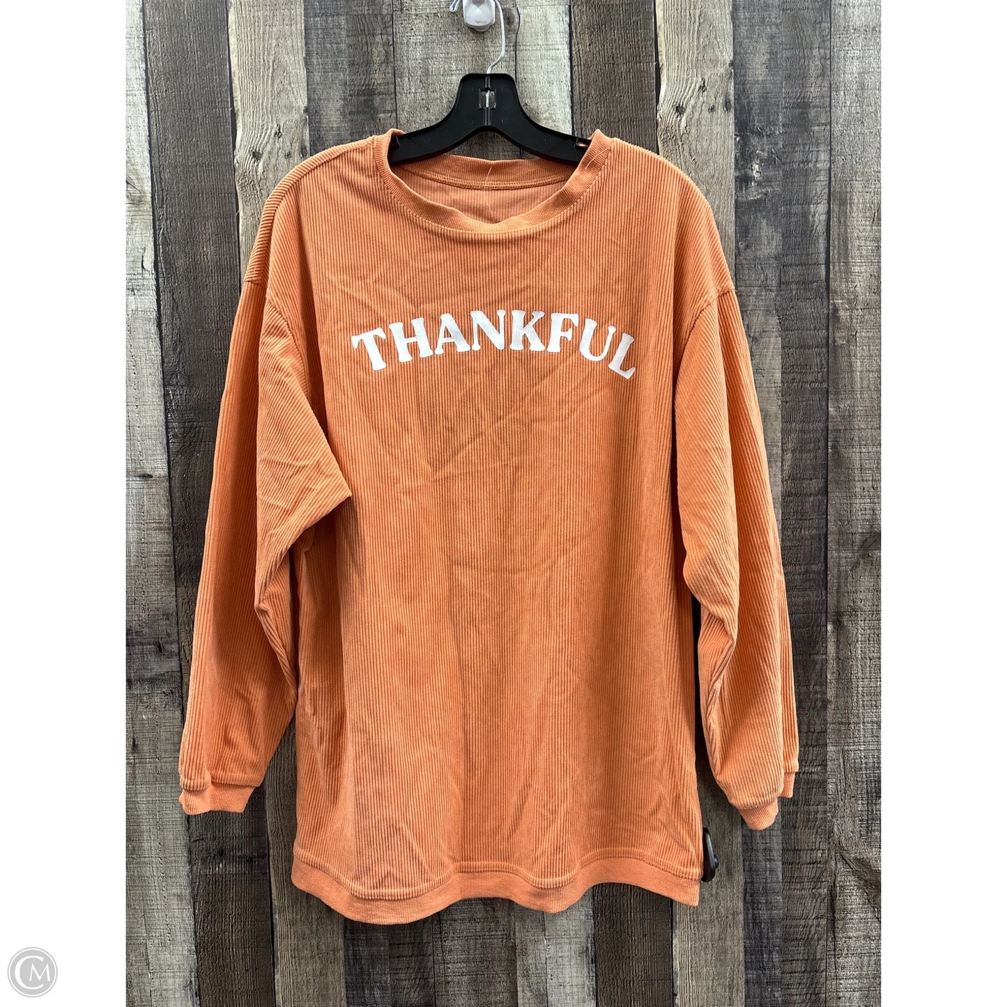 Sweater By Cme In Orange, Size: L