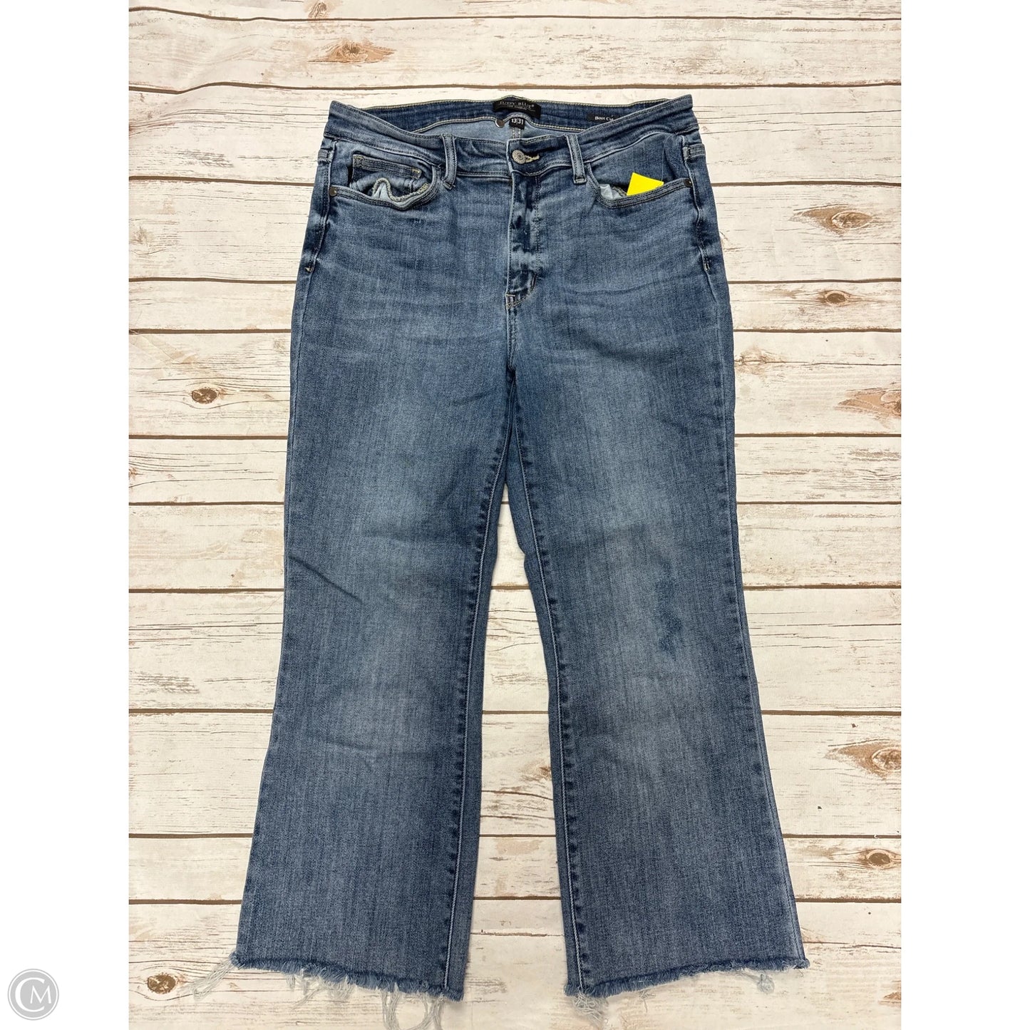 Jeans Boot Cut By Judy Blue In Blue Denim, Size: 12
