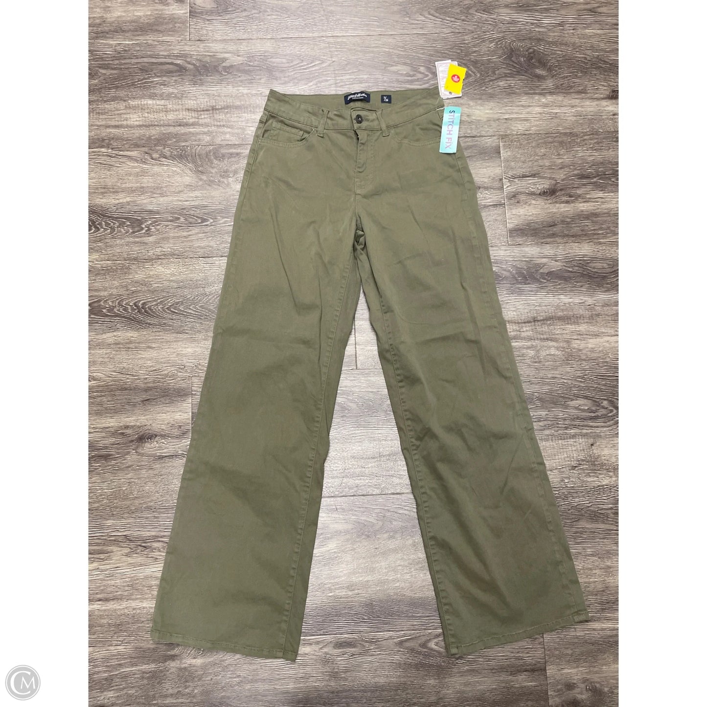 Jeans Wide Leg By Cme In Green, Size: 2