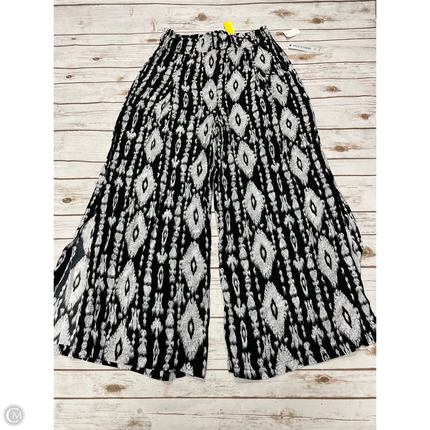 Pants Lounge By Vanilla Star In Black & White, Size: Xl