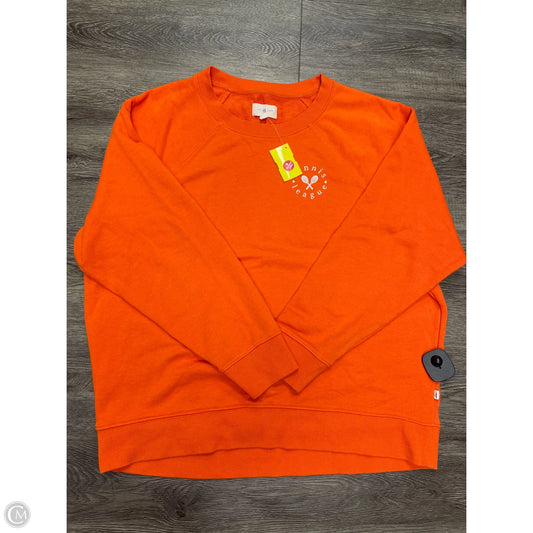 Sweatshirt Collar By Lou And Grey In Orange, Size: S