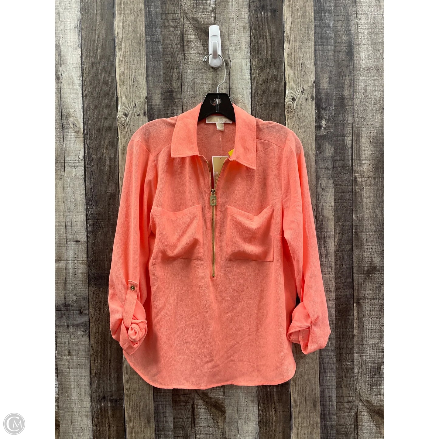 Top Long Sleeve By Michael By Michael Kors In Peach, Size: M