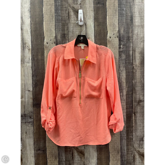 Top Long Sleeve By Michael By Michael Kors In Peach, Size: M
