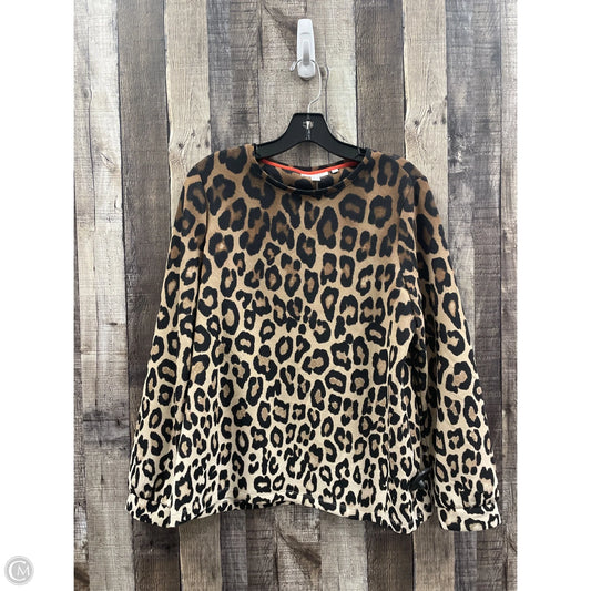 Top Long Sleeve By Chicos In Animal Print, Size: M