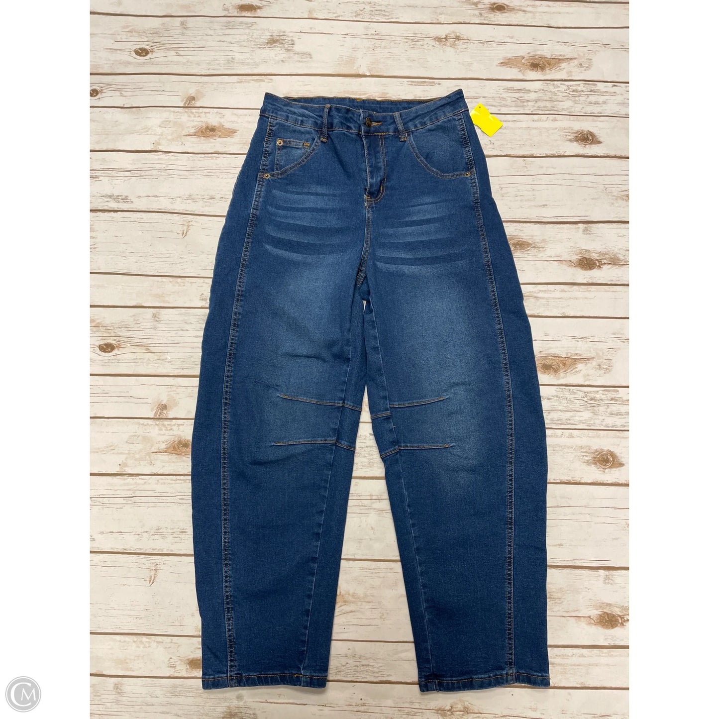 Jeans Wide Leg By Cme In Blue Denim, Size: M